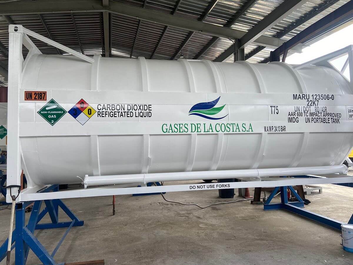 importacion iso contenedor gases de la costa sa